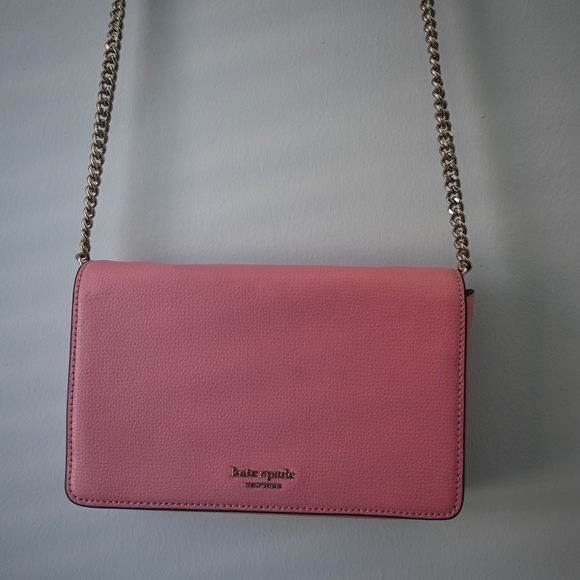 kate spade Bags Kate Spade Pink Leather Foldover Crossbody Bag With